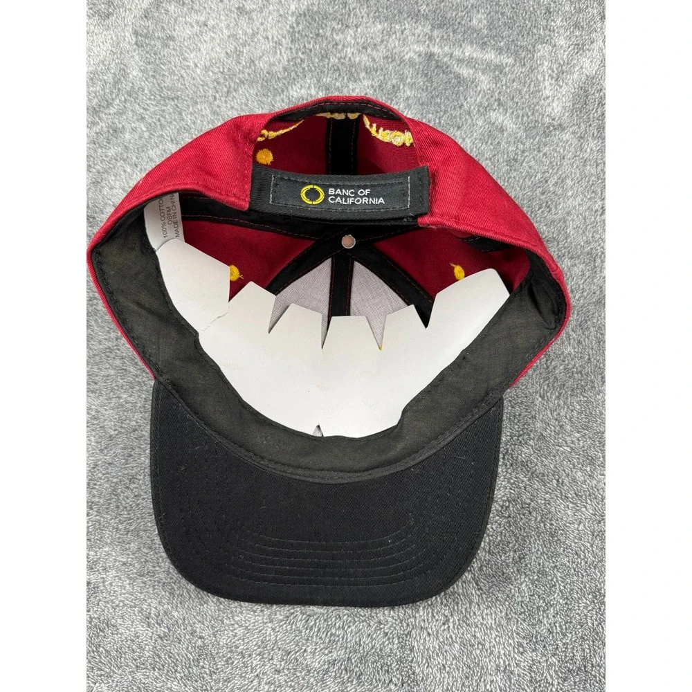 USC Trojans Hat Cardinal Red Black Snapback California Strong Banc of California
